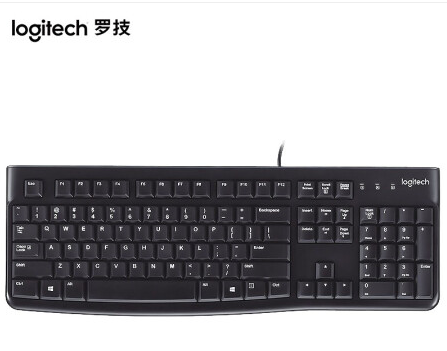 罗技(Logitech) MK120 键鼠套装 有线键鼠套装 办公键鼠套装 电脑键盘 笔记本键盘  黑色/白色 SKU： twkj-230425143118