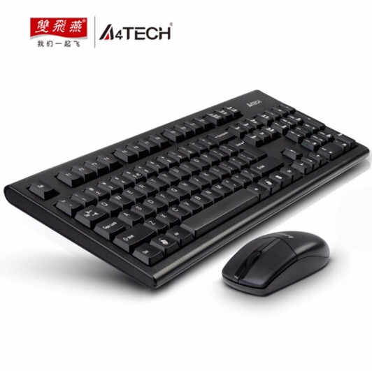 双飞燕(A4TECH)3100N无线鼠标键盘套装 sku：twkj-230412113249